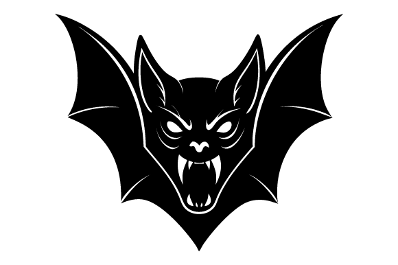 Bat Head with Fangs – SVG Design