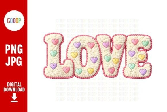 Chenille LOVE Pastel Letters PNG Review